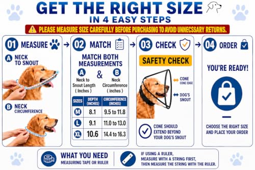 Soft Dog Cone Collar After Surgery (Extra Large)
