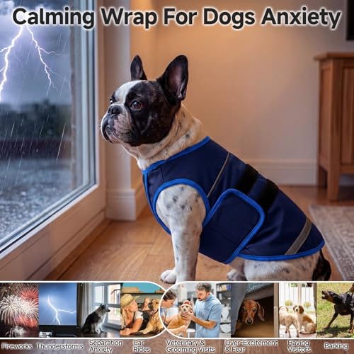Soft Dog Anxiety Vest (Navy / XS(Chest: 16.9 inch))