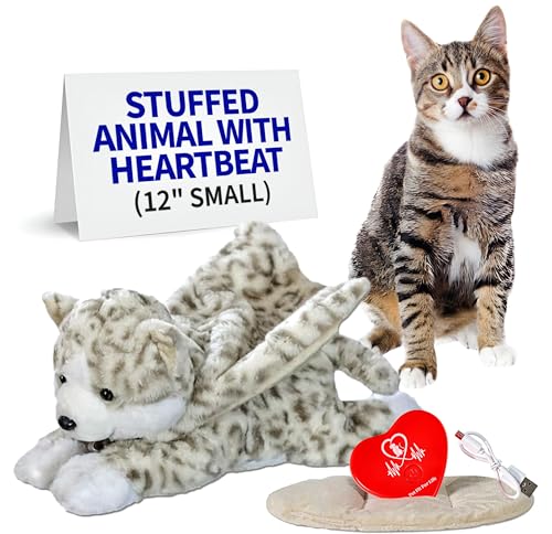 Stuffed Animal with Rechargebale Heartbeat for Cats