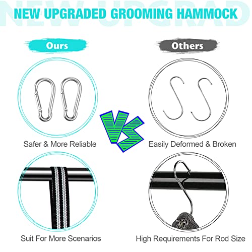 Cat Grooming Hammock (XS for Cats & Tiny Dogs 15LB / Green)