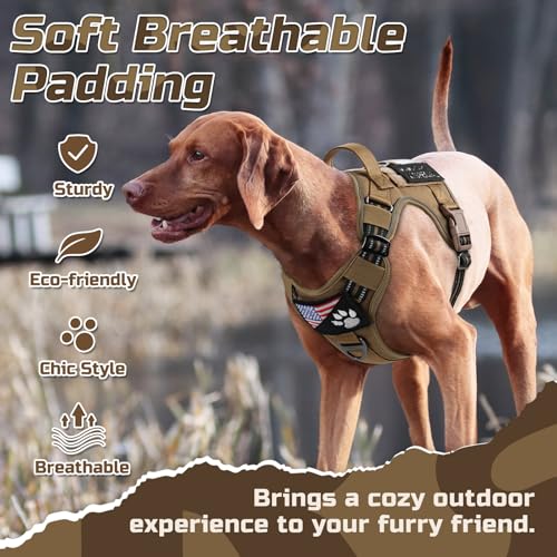 Tactical Dog Harness for Small (Brown / Small)