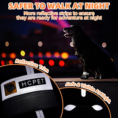 Dog Shoes for Dogs (Black / Width 2.55 in)