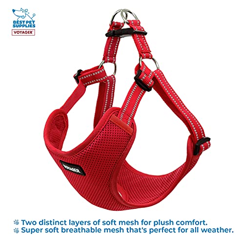 Voyager Step in Flex Adjustable Dog Harness (Harness (Red) / L)