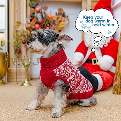 Dog Sweater Argyle (Small/Medium / Red)
