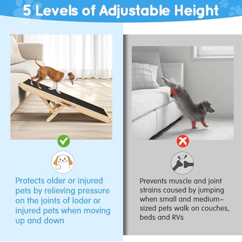 Dog Ramp for Couch with Non (39.37"L x 15.75"W x 1.97"H)