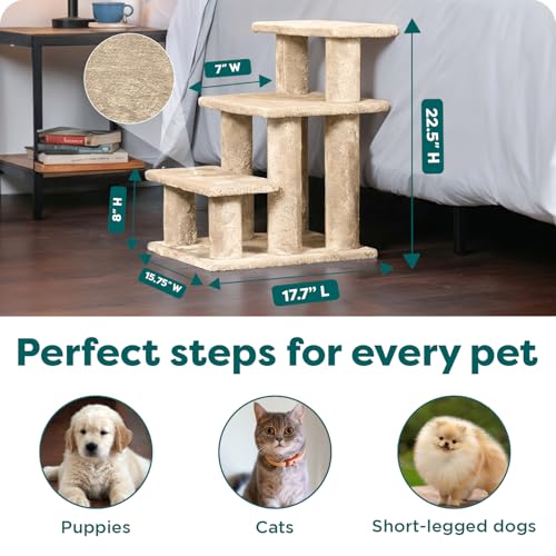 Steady Paws Multi (Cream / 4-Step / Pet Stairs)