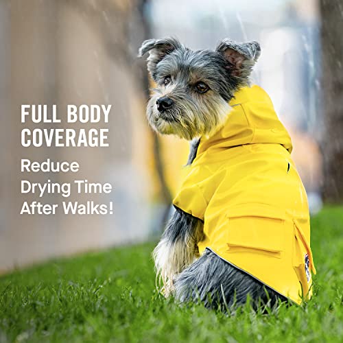 Torrential Tracker Dog Rain Jacket (28 (27-29" back length) / Yellow)