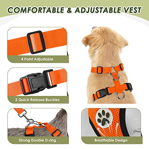 Dog Car Harness Seat Belt (Medium / ·Orange)