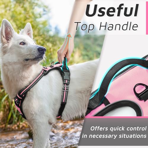 Dog Harness for Medium Sized Dogs (Medium / Pink)