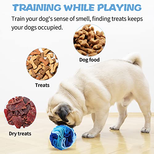 2 Pcs Snuffle Ball for Dogs Interactive Dog Toys Encourage Foraging Skills (2 Pcs)