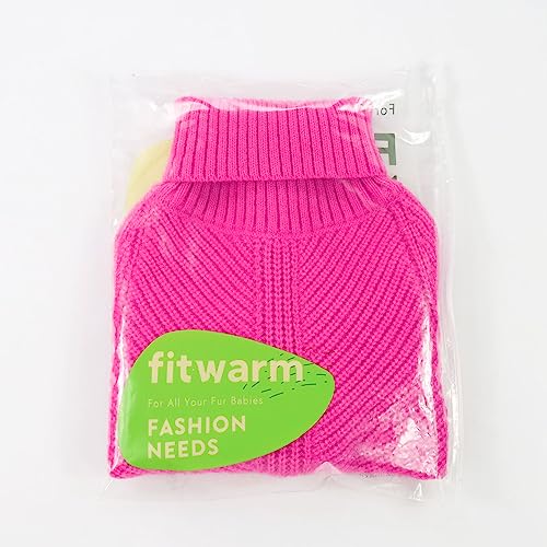 Valentines Dog Turtleneck Sweater (Small / Rose Red)