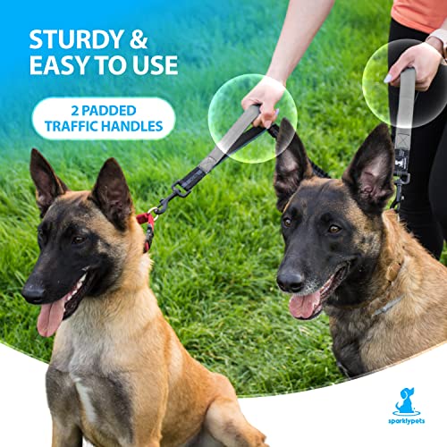 Hands Free Dual Dog Leash (Only Coupler Gray / 2 dogs M/L)