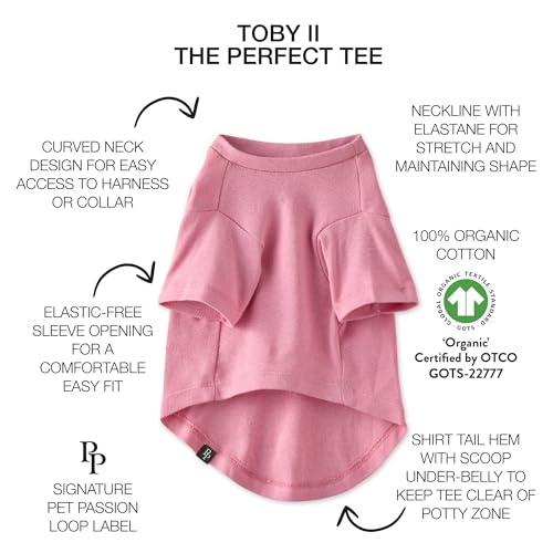 Toby II The Perfect Tee (Rainbow Pink / Small (10-25 lbs))