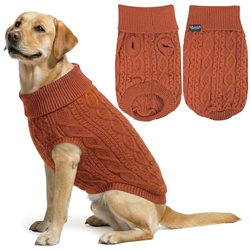 Unisex Dog Sweaters (2XL / Cable Knit Terracota)