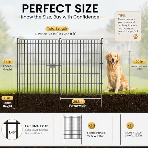 No Dig Garden Fence (34 in(H) X 22.5 ft(L))