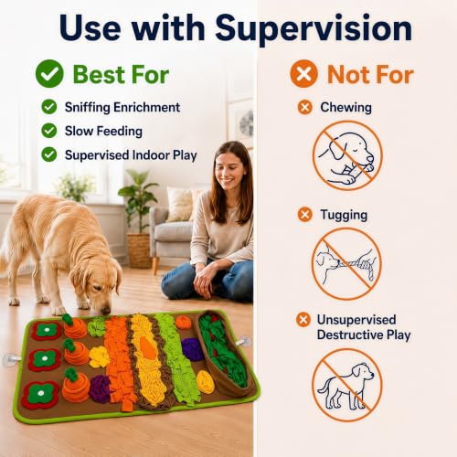 Snuffle Mat for Dogs (Green-Yellow)
