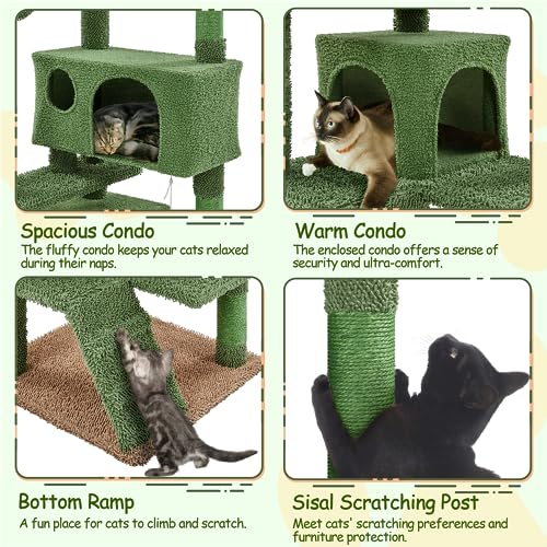 Cactus Cat Tree for Indoor Cats