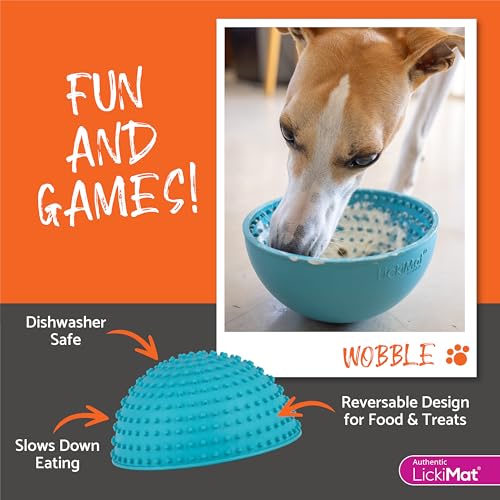 Wobble Dog Slow Feeder Bowl Lick Mat (Green)