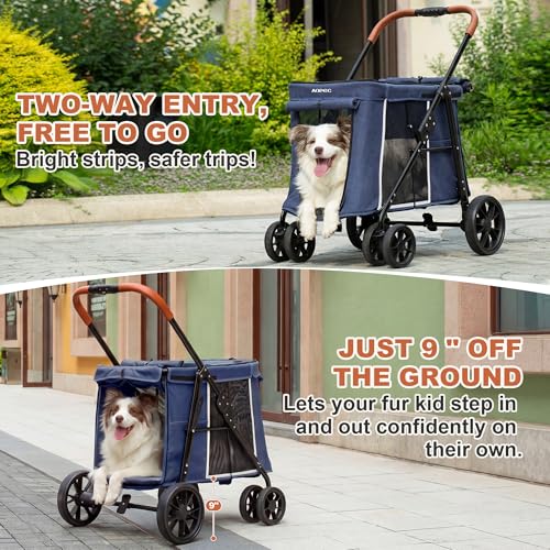 Medium Dog Stroller (Blue)