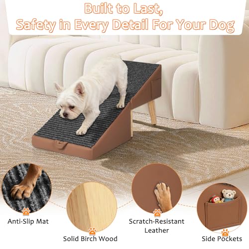 Ottoman Dog Ramp for Couch (Brown)