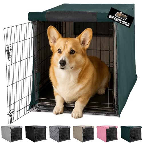 Dog Crate Covers (Hunter Green / 30" X 19" X 21")