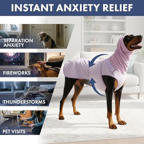 Anxiety Relief Vest for Dogs (02 Purple / Medium)