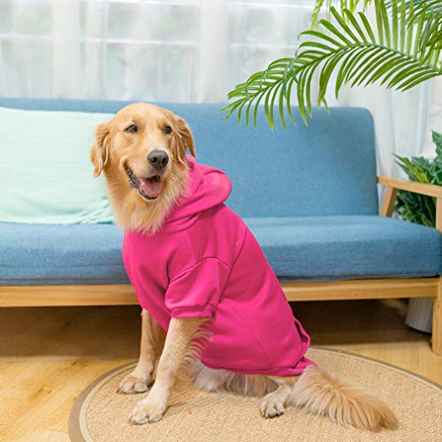 Basic Dog Hoodie (Deep Pink / XX-Large)