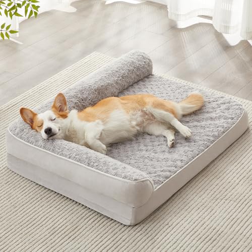Orthopedic Washable Dog Bed (Silver Grey / 30.0"l x 20.0"w x 6.5"th)