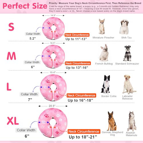 Dog Cone Collar Alternative After Surgery (Brown Lion / S(Neck:11"-13"))