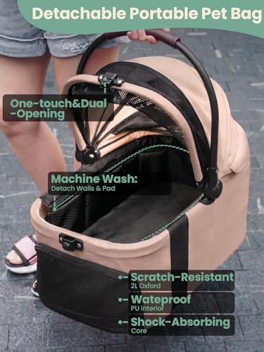 Small Dog Stroller (KHAKI)