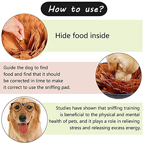 Pet Snuffle Mat for Dogs (brown)