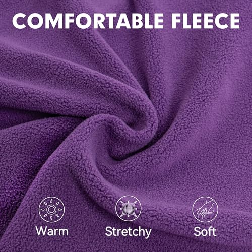 Fleece Dog Sweater (Large / Purple)