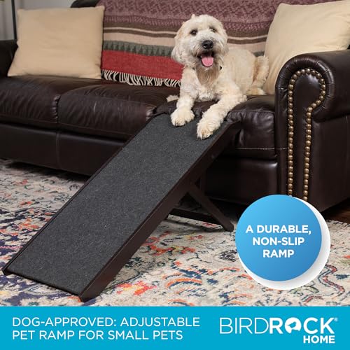 Adjustable Pet Ramp for Small Dogs (Espresso - 16")