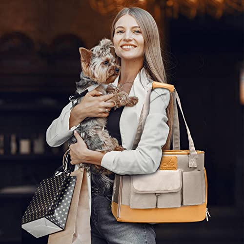 Dog Carrier Cat Carrier (Beige)