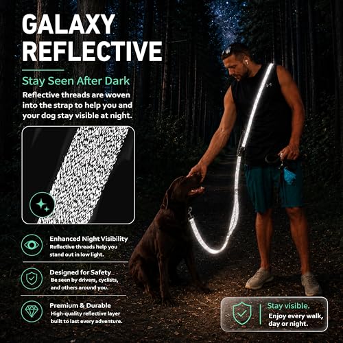 Hands Free Dog Leash (6–9.5 ft / Green)
