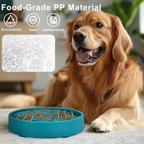 Slow Feeder Dog Bowls Large Medium Breed (Dark Green)