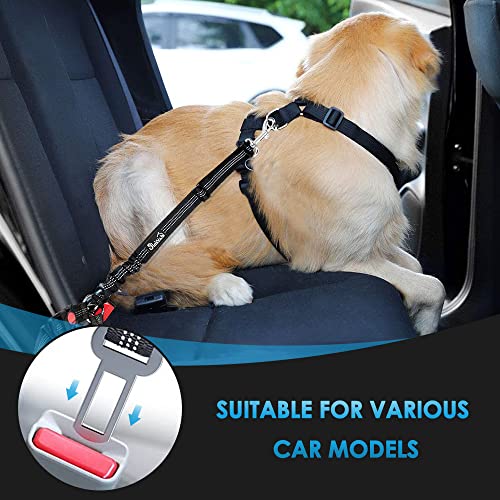 Dog Seat Belt for Car (A.Black)