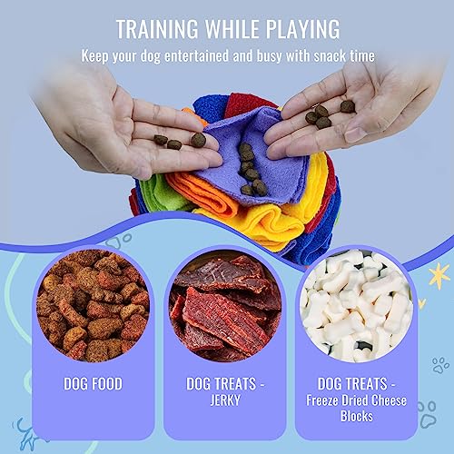 Pet Snuffle Ball (Rainbow color / 10cm)