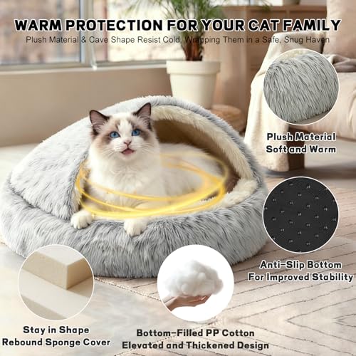 Calming Cat Beds for Indoor Cats (Non-removable-50cm)