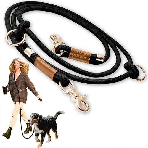 Hands Free Dog Leash (Black / 8.2 ft x 3/8 in)