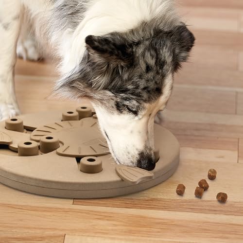 by Nina Ottosson Dog Worker Treat Puzzle Enrichment Toy (Dog Worker (Tan) / 1 Count (Pack of 1))