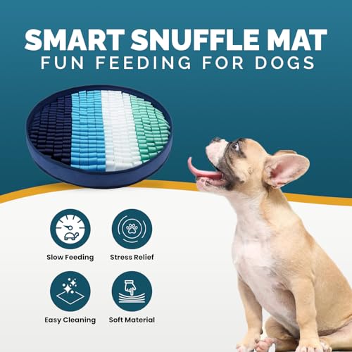 Adjustable Dog Snuffle Mat Interactive Feeding Toy (Round Multicolor - Snuffle Mat)