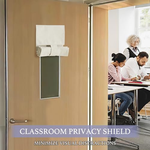 Classroom Door Window Cover (Ivory / 8"W x 36"L (Pack of 1))