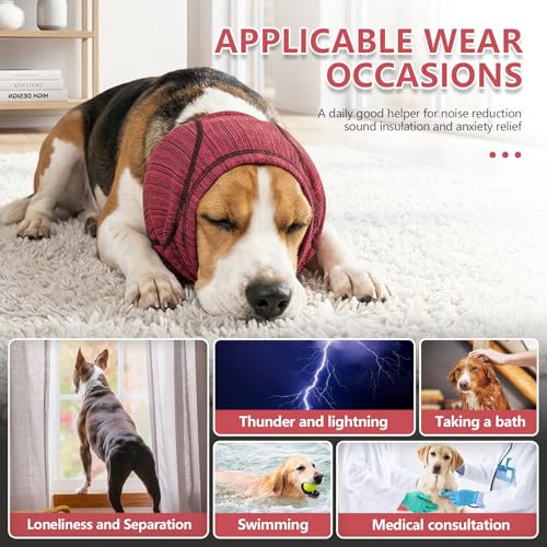 Dog Head Wrap (Red / X-Large)