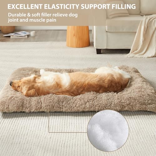 Dog Beds for Large Dogs (Brown / M(30x21 inch))