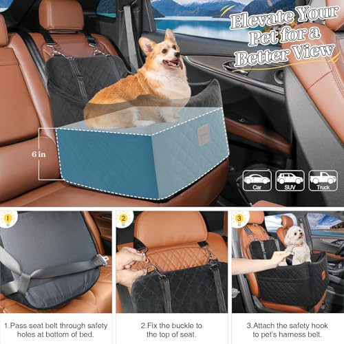 Small Dog Car Seat (Black / Medium)