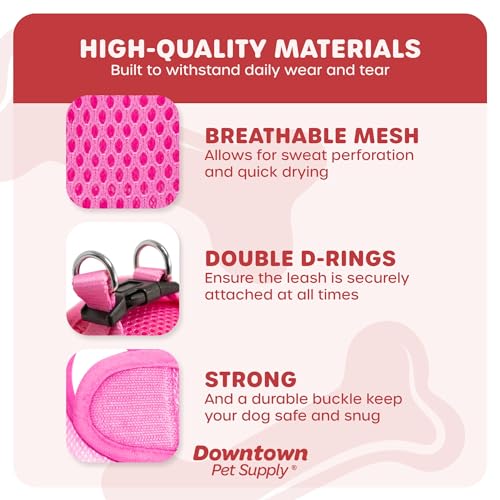 Step in Dog Harness (Large / Pink)