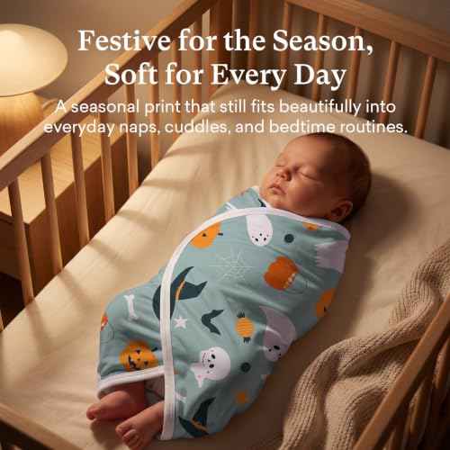 Baby Swaddle Wrap 3 (Woodland Halloween / Small)
