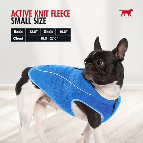 Insulated Fleece Sweater for Dogs (Small / Heather Blue)