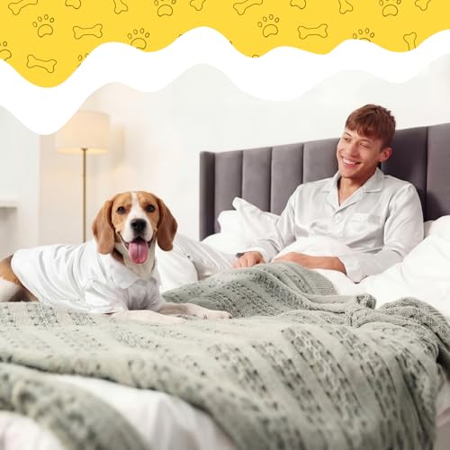 Dog Silk Pajamas Shirt Puppy Satin Pjs for Small Dog (L / White)
